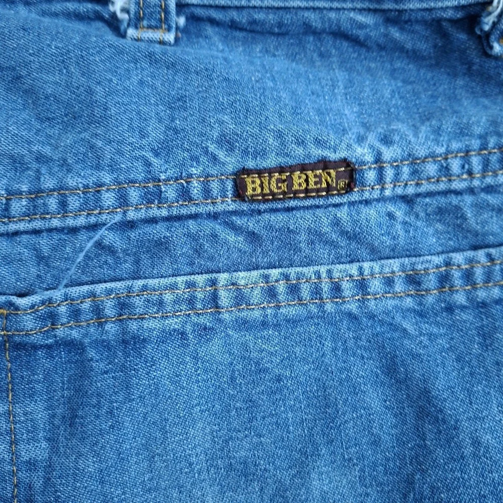 Vintage Big Ben Pants Mens 32x34 Blue Wrangler Distressed Faded Work Wear‎